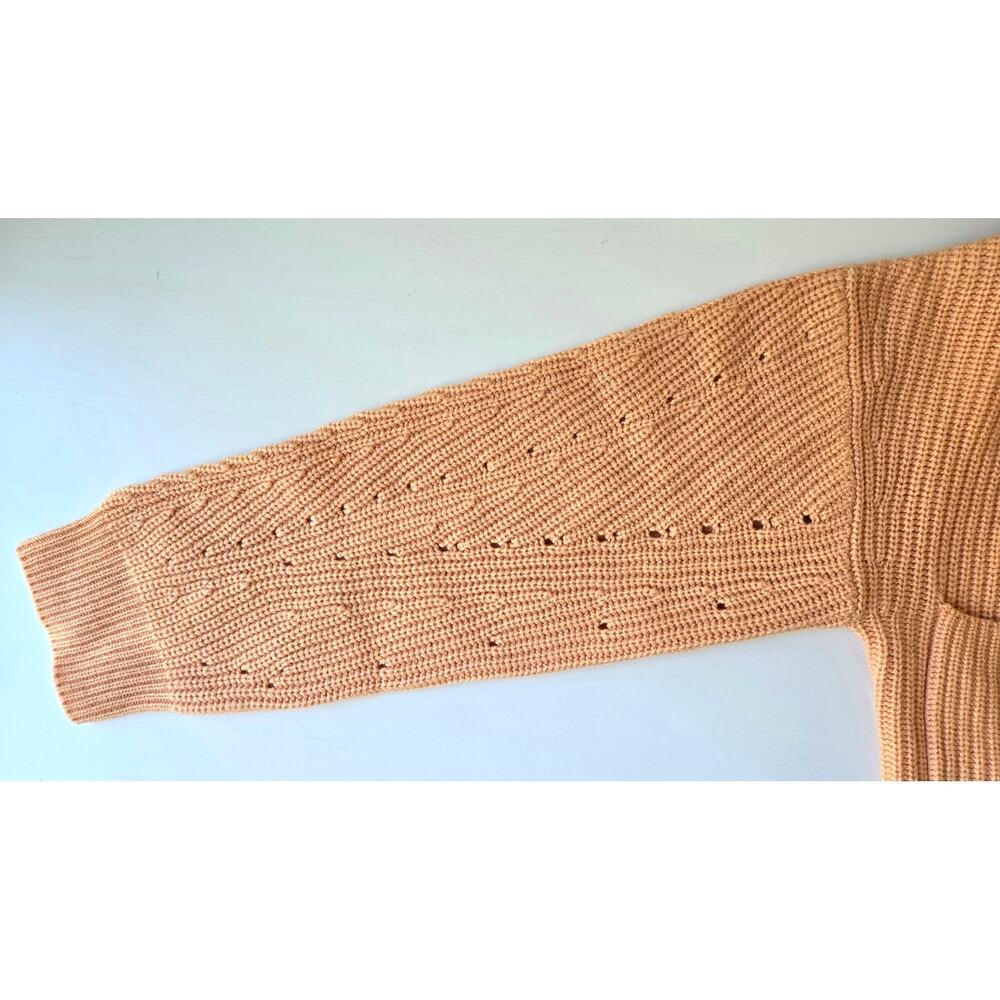 Electric & Rose NEW Cora Cardigan Sweater Orange Melon Color Womens Sz Small NWT - Picture 7 of 14